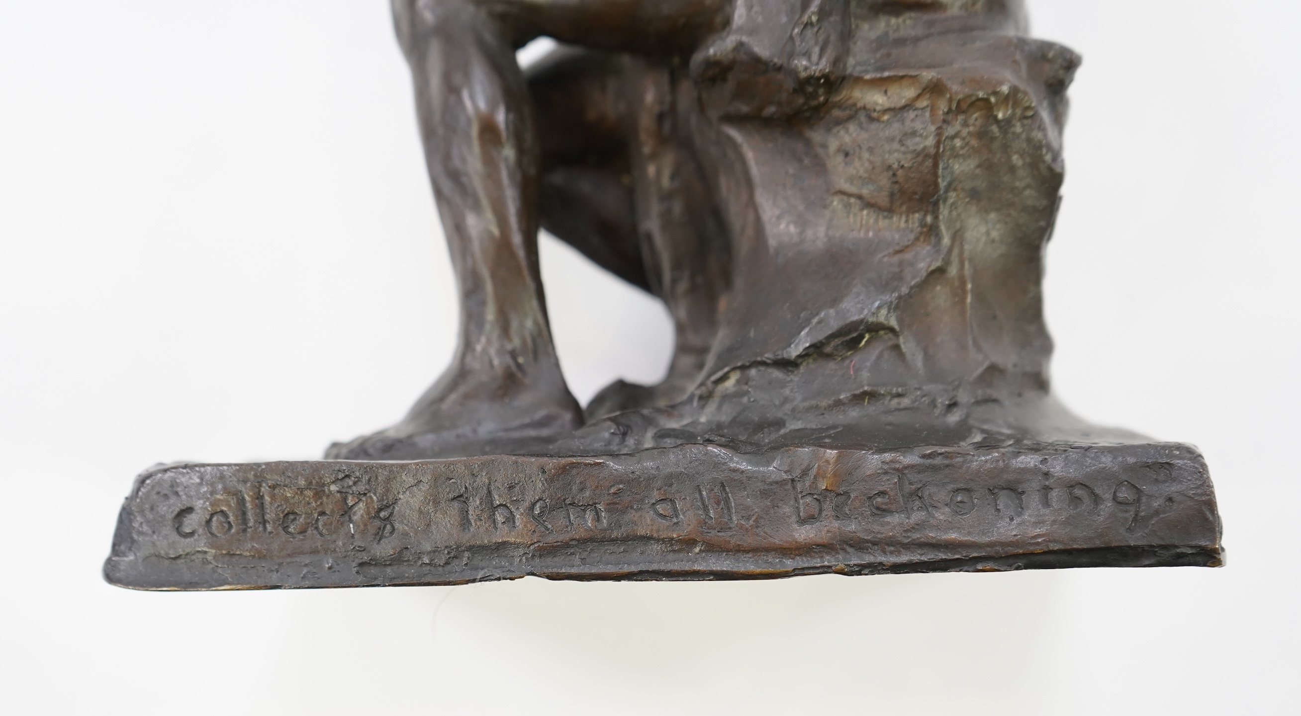 Alexander Proudfoot (1878-1957), ‘Charon’, a patinated bronze